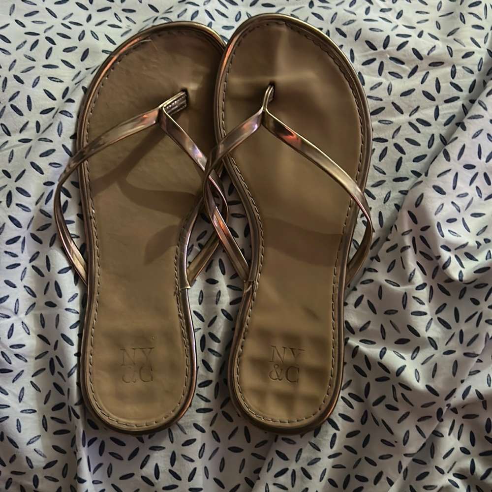 NY&C sandals, Size 6, Rose pink